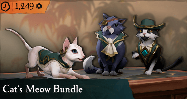 Sea of Thieves adding cats (in hats) and a new trading company in