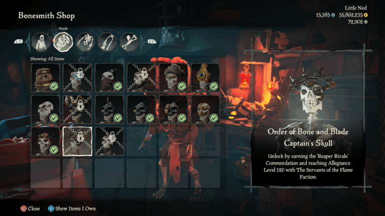 Order of Bone and Blade Captain's Skull