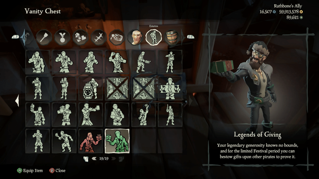 Legends of Giving Emote