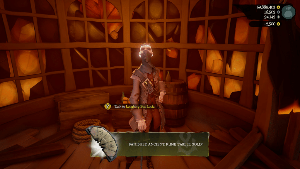 Sold Banished Ancient Rune Tablet