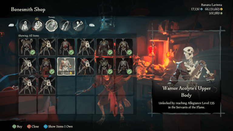 Warrior Acolyte's Upper Body