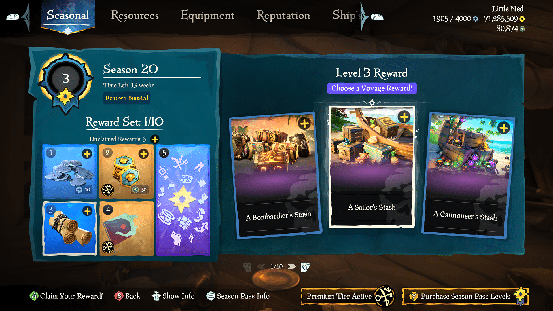 A Sailor's Stash Voyage Reward